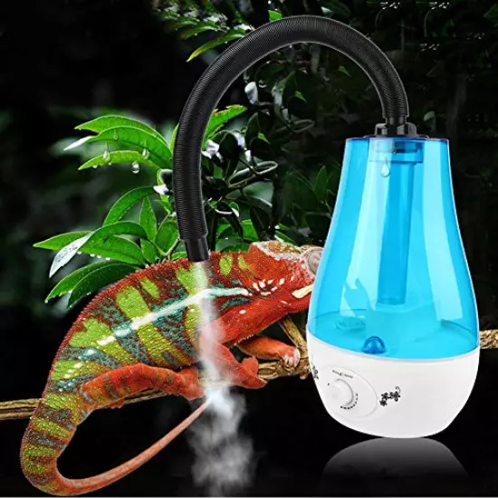 Junluck Reptile Humidifier, Amphibians Humidifier, 3L Reptile Humidifier Fogger Tank Ultra-silent Amphibians Reptile Humidifier Fogger Vaporizer Fog Maker For Reptiles/Amphibians/Herps(us)