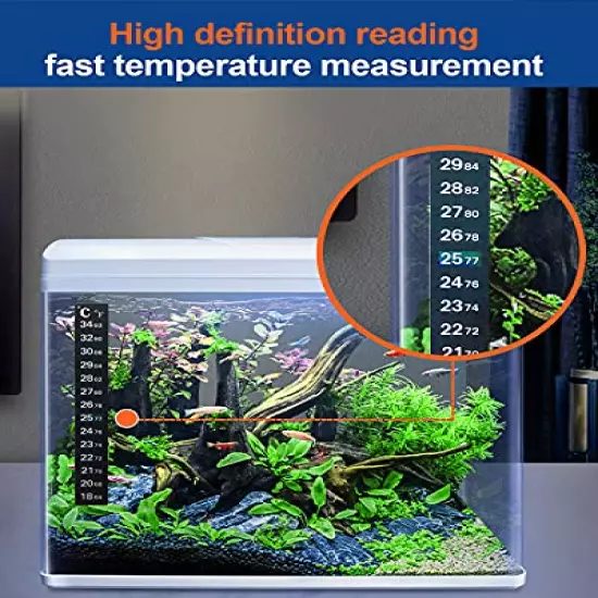 QZQ Aquarium Gravel Cleaner [2022 Edition] Vacuum Fish Tank Vacuum Cleaner Tools for Aquarium Water Changer with Aquarium Thermometers Fish Net kit Use for Fish Tank Cleaning Gravel and Sand