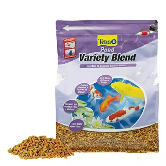 TetraPond Variety Blend Fish Food to Enhance Color and Vitality