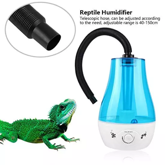 Junluck Reptile Humidifier, Amphibians Humidifier, 3L Reptile Humidifier Fogger Tank Ultra-silent Amphibians Reptile Humidifier Fogger Vaporizer Fog Maker For Reptiles/Amphibians/Herps(us)