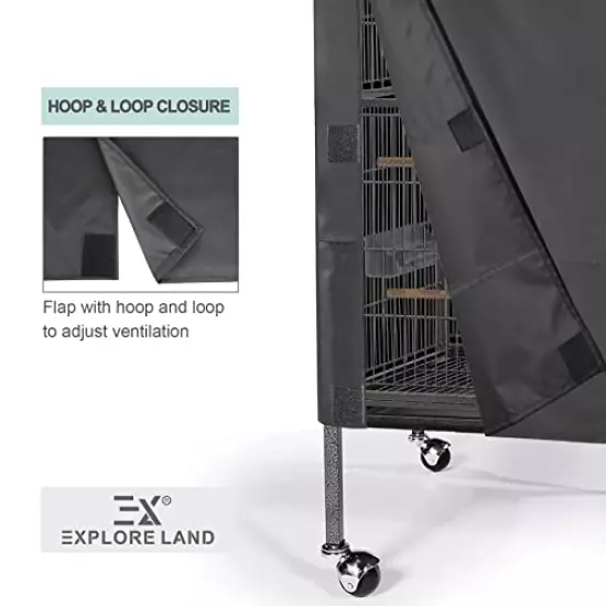 Explore Land Pet Cage Cover - Good Night Cover for Bird Critter Cat Cage to Small Animal Privacy & Comfort