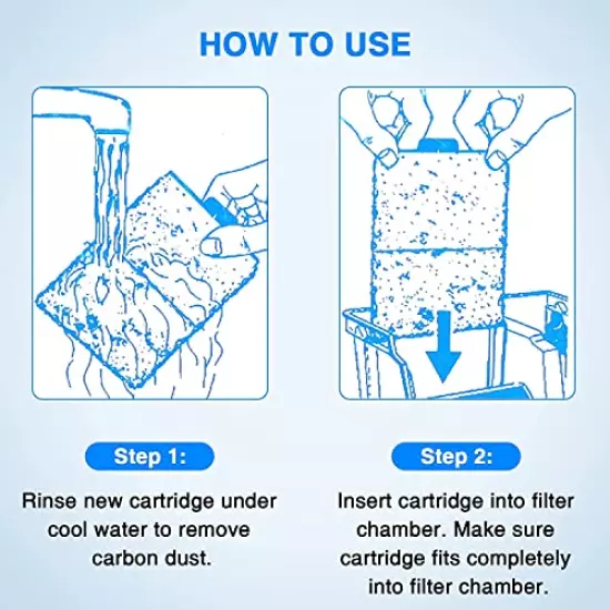 HiTauing 12/15 Packs PF-L Filter Cartridges for Top Fin Silenstream Filter Cartridges PF20, PF30, PF40 and PF75 Power Filters