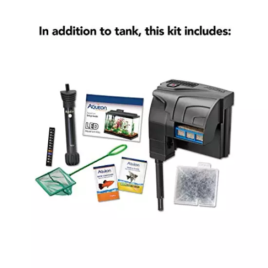 Aqueon Aquarium Starter Kit with LED Lighting