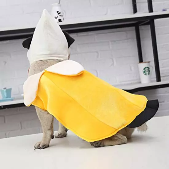 POPETPOP Pet Costume Halloween Banana Cosplay Funny Clothes for Puppy Dog for Party (S)