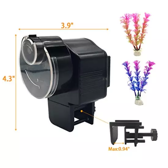 Automatic Fish Tank Feeder - Aquarium Auto Timer Food Dispenser for Vacation