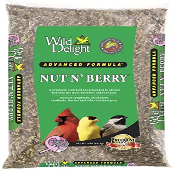 Wild Delight 366200 20-Pound Nut N-Berry Birdfood, 20 Lb