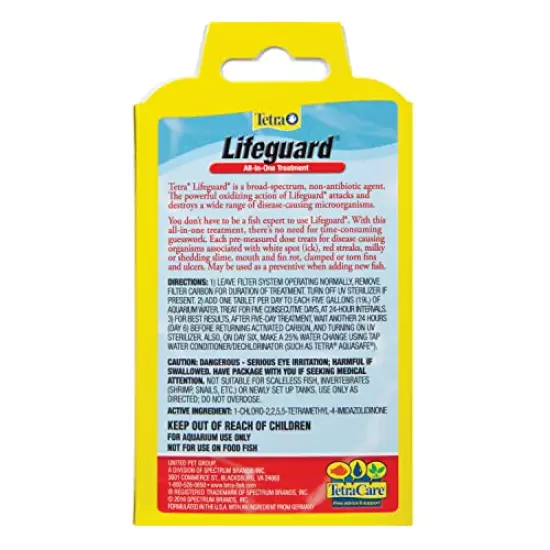 Tetra Lifeguard All-In-One Treatment for Aquariums, 12-Count