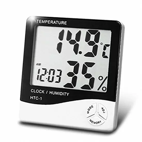 OMEM Reptile Accurately Measures Thermometer Hygrometer LCD Display Temperature And Humidity Data Logger