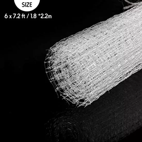 6 x 7.2 ft Aquarium Screen Net Clear Mesh Netting DIY Fish Tank Mesh Screen Net Air Screen Net Fish Tank Replacement Net for Aquarium Fish Tank Covering