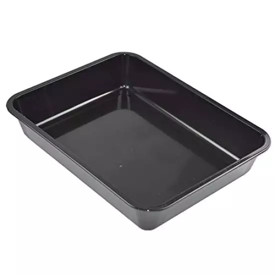 OMEM Reptile Food Bowl Large Water Dish,Large Water Dish, Bowl Turtles Black