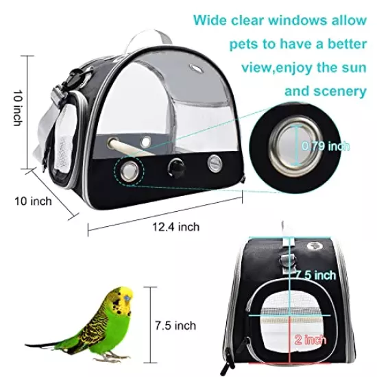 Wildox Bird Carrier Travel Cage Parrot,Portable Pet Bird Parrot