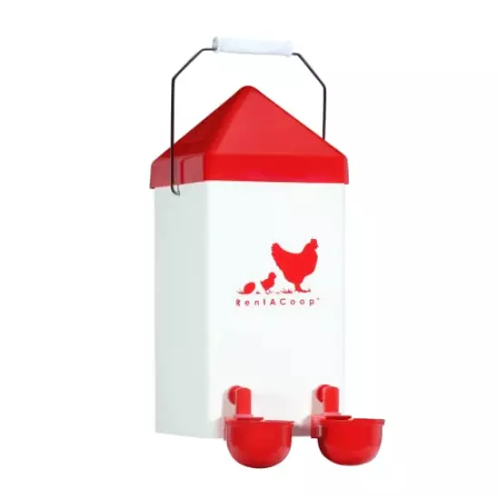 Small Cage Waterer- 1 Gallon Capacity for Chicks/Quails/Pigeons/Gamebirds