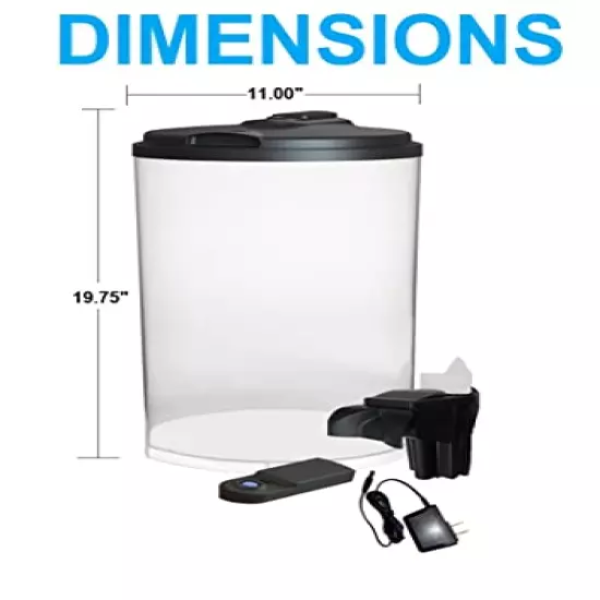 Koller Products 6-Gallon AquaView 360 Aquarium Kit with LED Lighting and Power Filter Clear