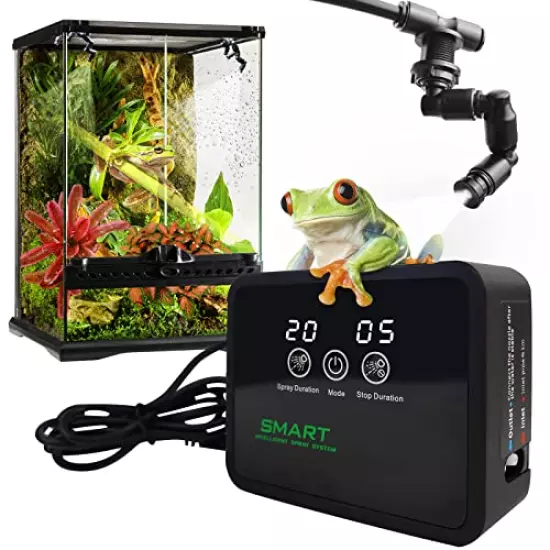 MYGIIKAKA Reptile Fogger Automatic Reptile Mister Fogger For Terrarium, Timed Reptile Humidifiers For Chameleon/Lizard/Snake/Turtle/Frog