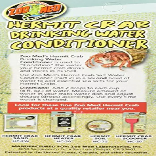 Zoo Med Hermit Crab Drinking Water Conditioner