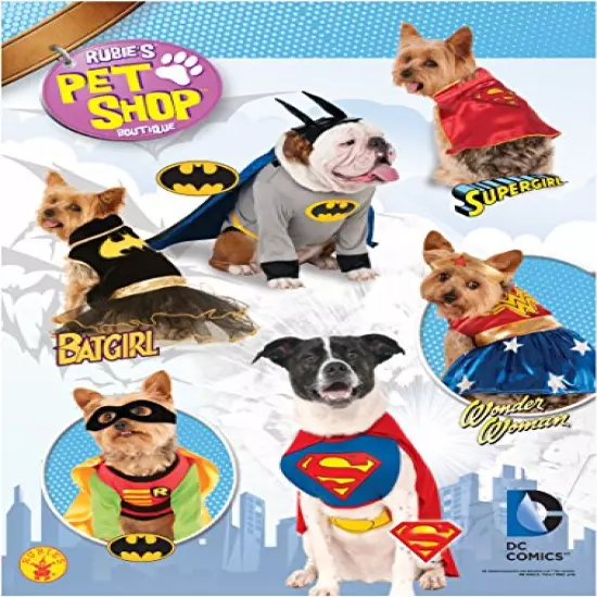 DC Comics Superman Cape With Chest Piece Pet Costume