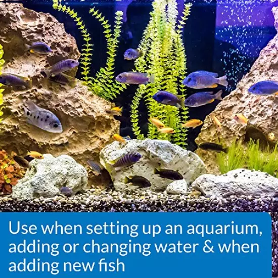 API Stress Coat Water Conditioner, Makes tap Water Safe, Replaces fish's Protective Coat Damaged by handling or Fish Fighting, Use When Adding or Changing Water, Adding Fish and When Fish are Injured