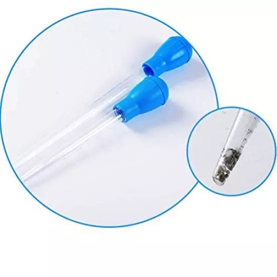 Coral Feeder SPS HPS Feeder, Long Acrylic Marine Fish and Reef Coral Aquarium Syringe Liquid Fertilizer Feeder Accurate Dispensing Spot for Coral/Anemones/ Eels/Lionfish and Other Organisms (2 Pack)