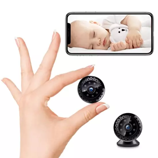 SIEANE Mini Camera for Home Security WiFi Wireless Tiny Spy Camera 1080p HD Nanny Camera with Phone App Motion Detection Night Vision Small Surveillance Camera