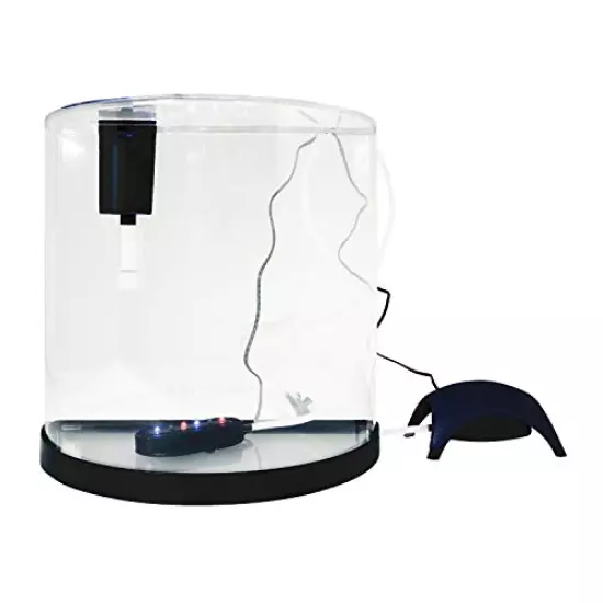 Tetra ColorFusion Half-Moon Shape with Bubbler and Color-Changing Light Disc Aquarium Kit