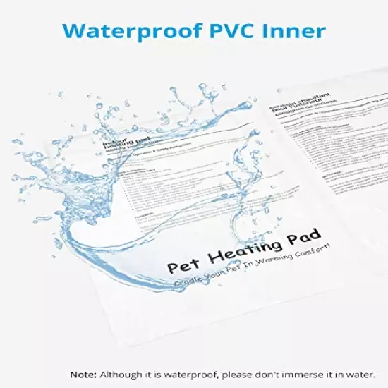 NICREW Pet Heating Pad With Auto Shut Off, Electric Pet Heated Bed Mat For Cats And Dogs, Temperature Adjustable, MET Safety Listed