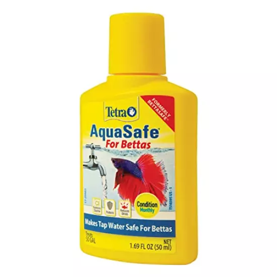 Tetra BettaSafe, aquarium Water Conditioner For Bettas, 1.69-Ounce, 50-Ml, Golds & Yellows, Model:16837