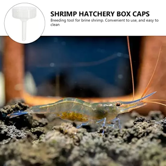 Bottles Brine Shrimp Hatchery Kit: 20 Pcs Shrimp Egg Hatching Bottle Caps Shrimp Hatchery Box Cap Aquarium Brine Shrimp Incubator Bottle Caps