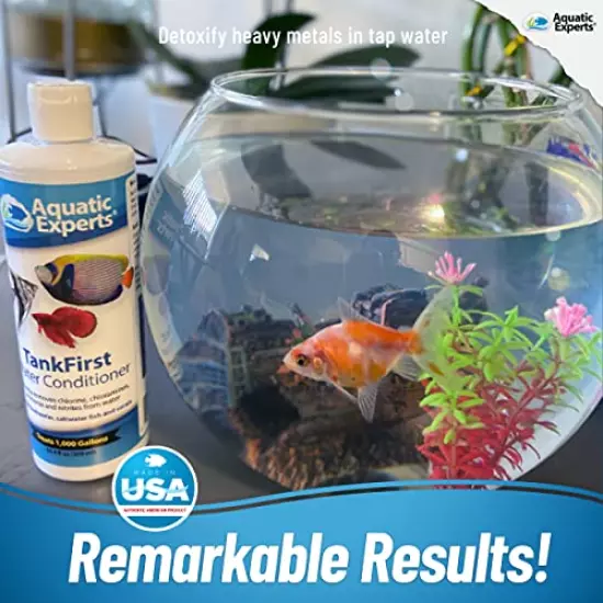 TankFirst Complete Aquarium Water Conditioner - Fish Water Conditioner, Instantly Removes Chlorine, Chloramines, Ammonia and Nitrites from Fish Tanks