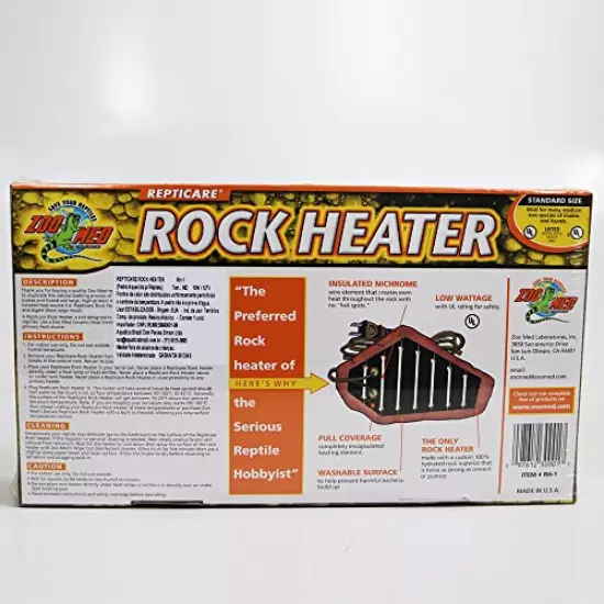 Zoo Med 26251 Repticare Rock Heater, Standard, Blacks & Grays