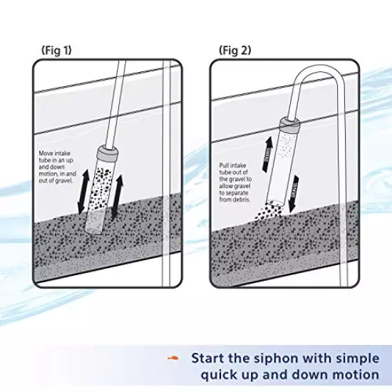 Aqueon Siphon Vacuum Aquarium Gravel Cleaner, 5"