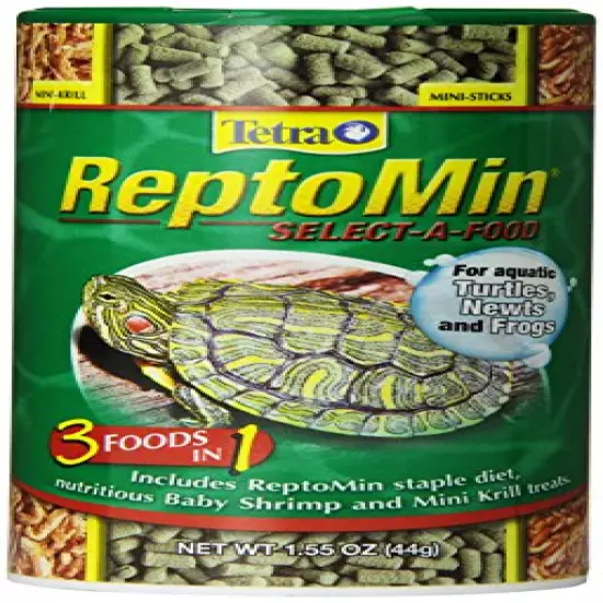 TetraFauna ReptoMin Select-A-Food for Aquatic Turtles, Newts & Frogs