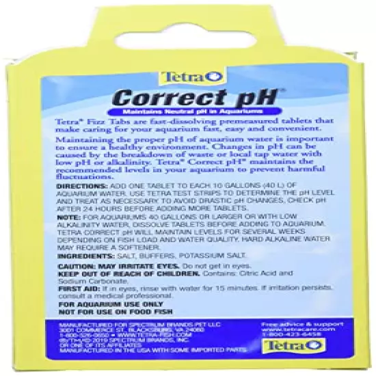 Tetra Correct Ph 7.0 Tablets for Aquarium Water