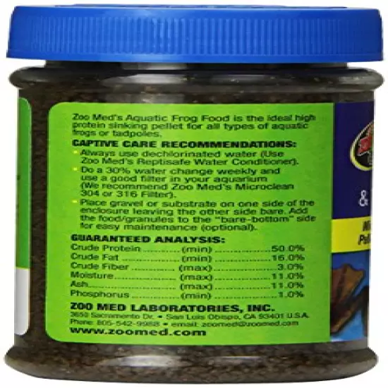 Zoo Med Aquatic Frog And Tadpole Food, 2-Ounce