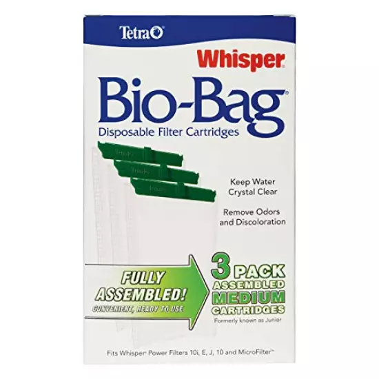 Tetra Whisper Bio-Bag Filter Cartridges for Aquariums - Ready to Use