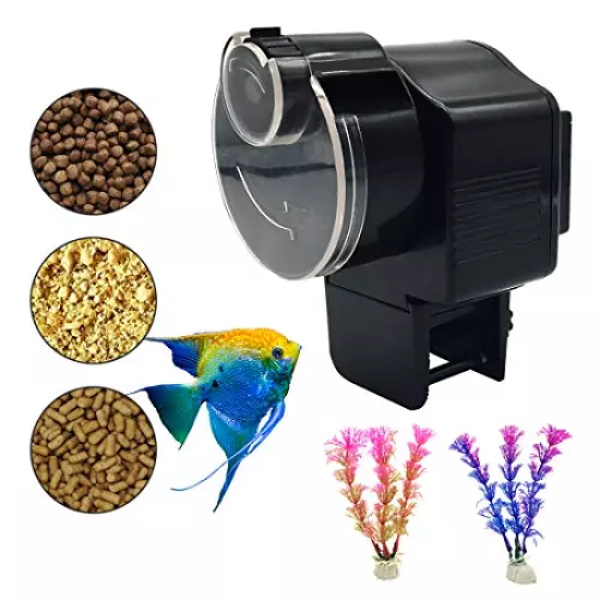 Automatic Fish Tank Feeder - Aquarium Auto Timer Food Dispenser for Vacation