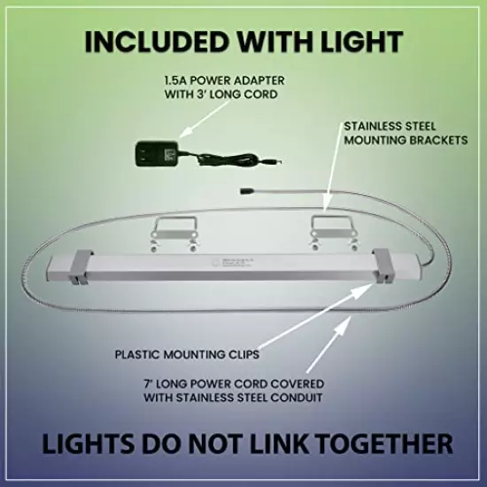 M&M Cage Company - Bird Cage Light with Chew Guard for Hook Bill Birds & Soft Bill Birds - Full Spectrum LED Pet Light - Simulates Natural Environment…