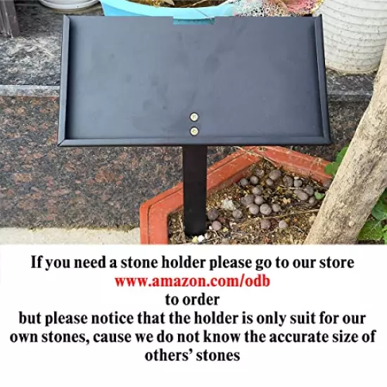 ODB 12x6 inches Personalized Human Memorial Stones, Black Granite Memorial Garden Stone, Gifts for Someone Who Lost a Loved One, or Pet, Dog, Cat(12x6inches (30x15cm))