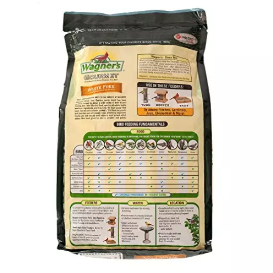 Wagner's 82056 Gourmet Waste Free Wild Bird Food, 5-Pound Bag