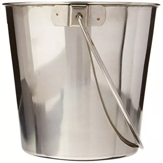 Advance Pet Product Heavy Stainless Steel Round Bucket