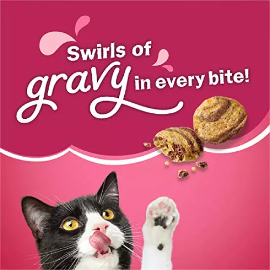 Purina Friskies Gravy Swirlers Adult Dry Cat Food