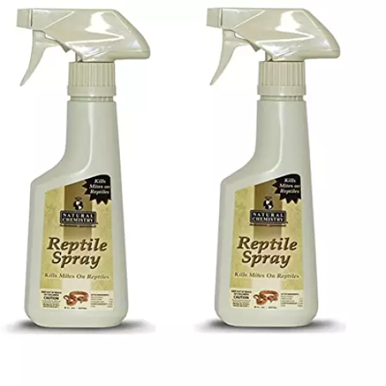 2) Natural Chemistry 11035 Reptile Lizard Spray Mite Parasite Relief - 8 Oz Each