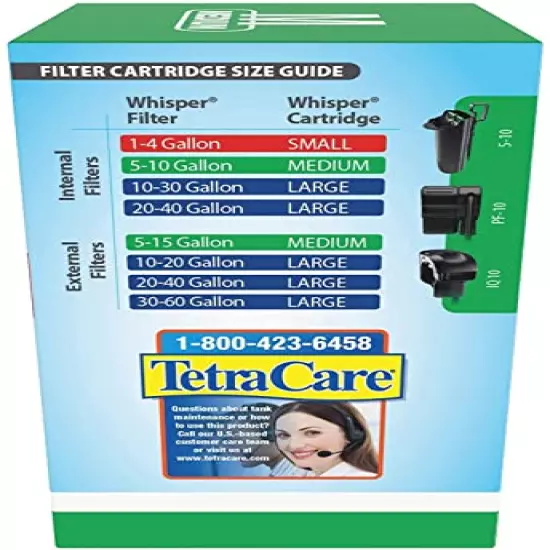 Tetra Whisper Bio-Bag Filter Cartridges for Aquariums - Ready to Use