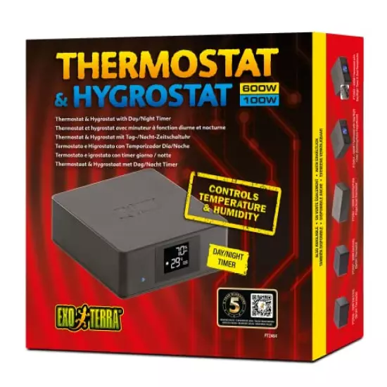 Exo Terra Thermostat And Hygrostat For Reptile Terrariums