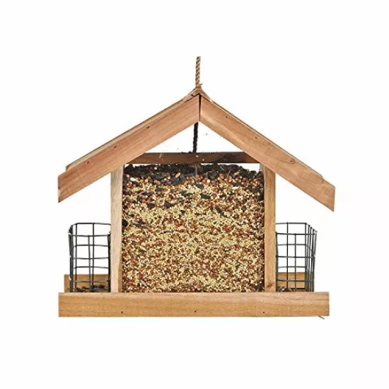 Perky-Pet 50144 Deluxe Chalet Cedar Feeder, 5.2-Pound Capacity