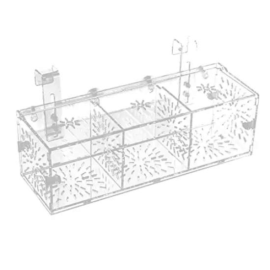 Fish Separation Breeder Box, Aquarium Fish Breeding Box Acrylic Transparent Fish Tank Breeding Isolation Box with Suction Cup for Aquarium Fish Tank