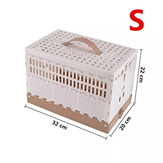 Plastic Folding Pigeon Cage, Portable Pet Bird Travel Cage Pigeon Cage Pairing Cage Pigeon Nest Box Easy to Clean, for Training and Release, Competition