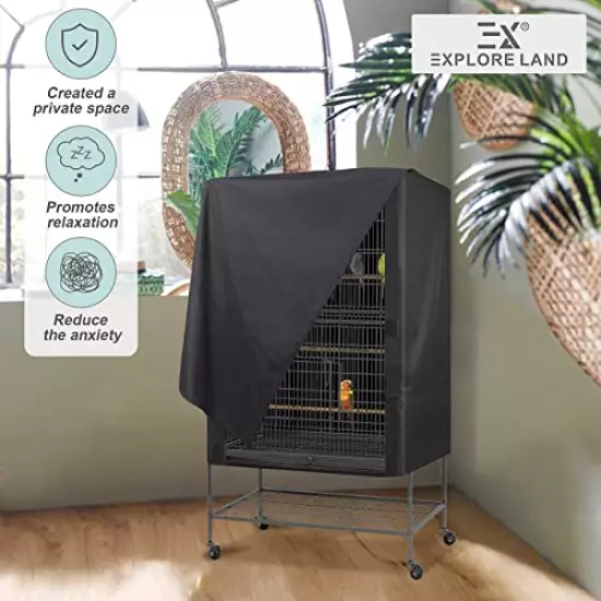 Explore Land Pet Cage Cover - Good Night Cover for Bird Critter Cat Cage to Small Animal Privacy & Comfort