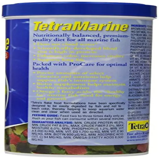 Tetra TetraMarine Large Saltwater Flakes for All Marine Fish