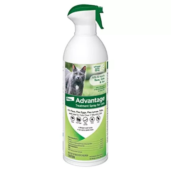 Advantage Flea and Tick Treatment Spray for Cats, 8 oz