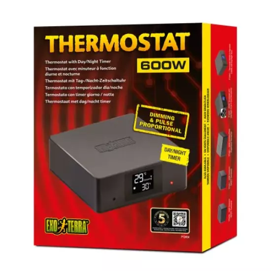 Exo Terra Thermostat With Day And Night Timer For Reptile Terrariums